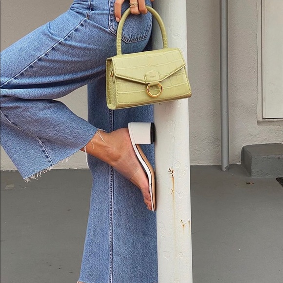 SCHUTZ NWT Chunky Heel Sandal Vinyl Straps - Picture 8 of 11